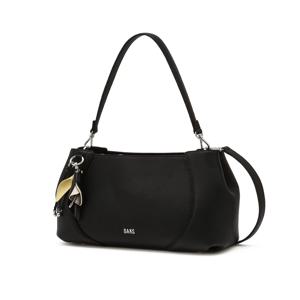 [RIA] 블랙 소가죽 플라워 참장식 숄더백 M DCBA6E552J