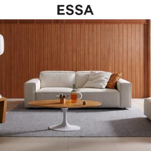 바크 3인 크라비츠 패브릭 소파+스툴