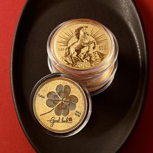 17번) 말/크로버 코인 골드바 24k 순금 0.2g 3종 택1