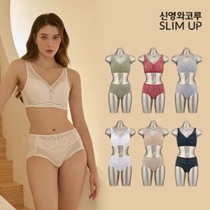 슬림업 리얼 실크 리프팅업 브라팬티 패키지 (6 SET)