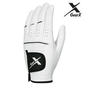 투어 타공 올양피 골프장갑 흰색 남성용  1장