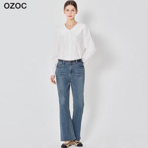 세미 부츠컷 데님 팬츠