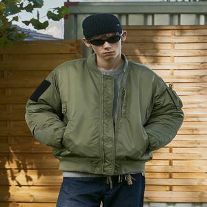 알파 포켓패치 리버시블 MA-1 자켓 카키 FJK108