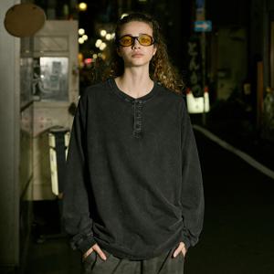 어반 헤리티지 헨리넥 로고 긴팔 티셔츠 FLT718 / 3color