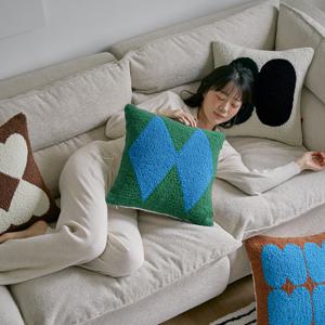 [BWTZ] 몽글몽글 양털 뽀글이 쿠션커버 45x45 4종