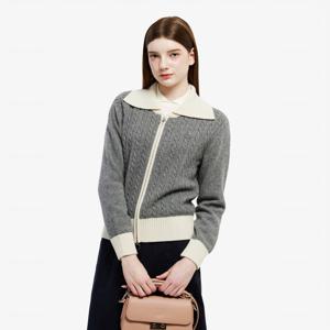 공식 여성 케이블 집업 가디건 AF420E-55N CCA