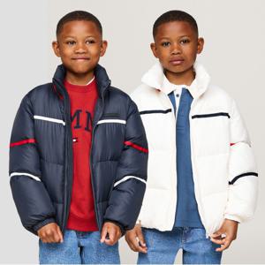 타미힐피거 UNISEX 글로벌 스트라이프 패딩 재킷 2종 택1 (T42E6QJC430BT1)