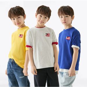 타미힐피거 부클 플래그 자수 티셔츠 3종 택1 (T42F1KKO520BT1)