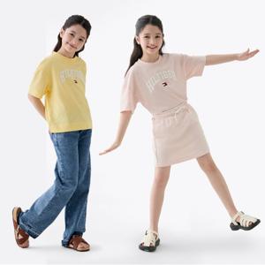 타미힐피거 멜란지 그래픽 반팔 티셔츠 2종 택1 (T42F1KKO230GT1)