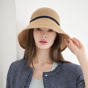 [최초가 112,000] 리본 와이드 보닛햇 CF081HT068