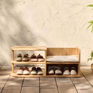 모나 슈벤치 택1 원목 아기 신발장 + 전용쿠션
