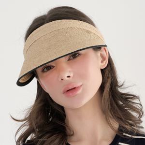 [최초가 114,000] 라인 라피아 썬캡 CF091HT117