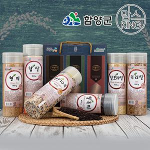 함양농협 하늘가애세트 6종 3호 선물세트(찹쌀,찰보리,현미,10곡,찰흑미,귀리)