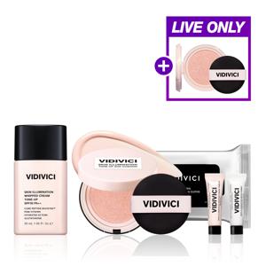 [CJ 단독] 스킨 일루미네이션 톤업 듀오 (생크림 톤업 베이스 30ml + 톤업 선 쿠션 본품 15g) 세트