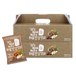 [리얼넛츠]하루건강견과 베리앤요거트 2박스 박스당 20g×25봉/총 50봉