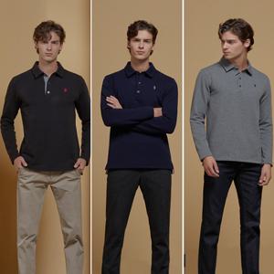 [유에스피에이] FW USA COTTON 기모 카라티셔츠 남성