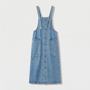 KARRA 텐버튼데님오버롤원피스_A3F0971