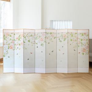 박씨상방 부귀목단 돌잔치 연회용 행사 8폭병풍+고무박킹증정04