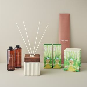 [싱글] 오브제 디퓨저 가든브리즈_2L 화이트 세트