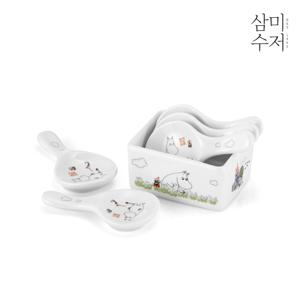 무민 더키친 원형수저받침세트 6P