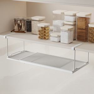 무타공 길이조절 확장형 식기건조대 언더선반 정리대 주방 싱크대 그릇 설거지 컵 접시