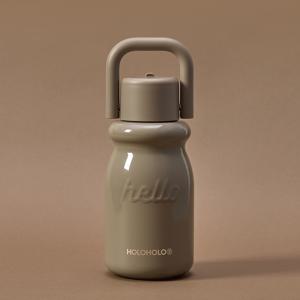 홀로홀로 밀크 텀블러 보온병 원터치 스텐 손잡이 머그 컵 코코아