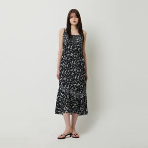 [본사] [Online Exclusive] 플라워 프린트 슬립 원피스_SAOPE1531BK