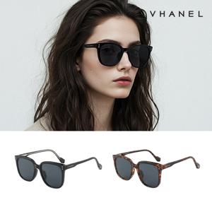 [최초가 160,000원]  패션 뿔테 선글라스 자외선차단 VN1022CS 블랙 하바나