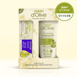 [달란] 올리브 인텐시브 너리싱 핸드크림 (20ml+60ml) 세트 1개