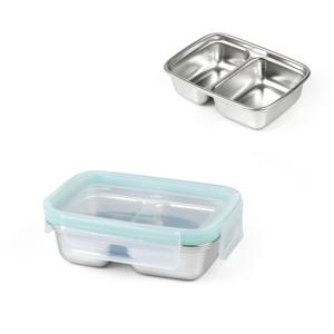 CNT 스테인레스 멀티 분리형 직사각 밀폐 식판 도시락통