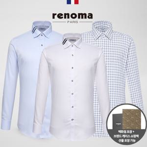 레노마셔츠 긴팔 스판 구김적은 일반핏 슬림핏 정장 와이셔츠 남방