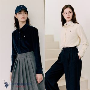 [U.S POLO ASSN.] 25FW 코듀로이셔츠 2종 여성