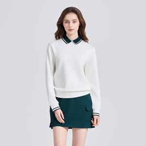 챌린저 여성 소프트 터치 카라넥 긴팔 티셔츠 CHE3WLT5956WH