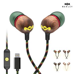 하우스오브말리 C타입 유선 감성 이어폰 아이폰 갤럭시 호환 운동용 러닝용 입학 졸업 선물 줄이어폰 밥말리