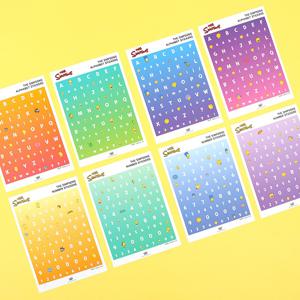 심슨 숫자,알파벳 스티커 SET (4 option)