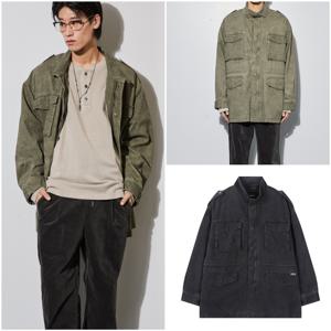 공용 오버핏 간절기 야상 점퍼B253JP010P_US