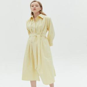 핀턱 코튼 셔츠 원피스 IN2P0OP52