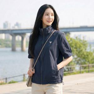 투엘라 여성 윈디블룸 초경량 여름용 경량 방풍 기능성 반팔 바람막이 자켓 점퍼(W7SJ01)