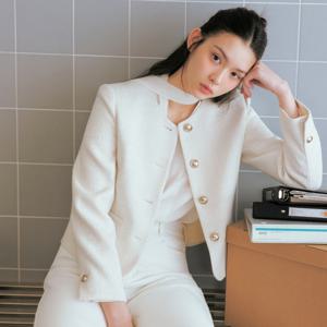 올데이자켓 칼라리스 트위드 자켓 RMJKG23S99