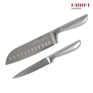[한샘] 올스텐 핸들 주방칼 2종 과도+산도쿠 - 식칼 추천 도구