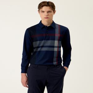 남성 [[25FW]] DMTS5C301N2 [EXCLUSIVE] 네이비 체크 카라 티셔츠