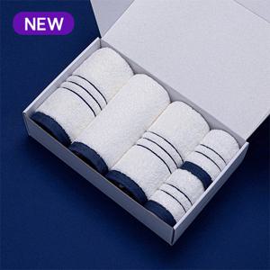 모노 호텔 수건 40수 200g 3장, 고리수건 70g 2장 세트 집들이 자취 신혼 선물 고급 답례품 타올