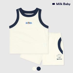 아일렛 유아민소매상하세트 여름실내복