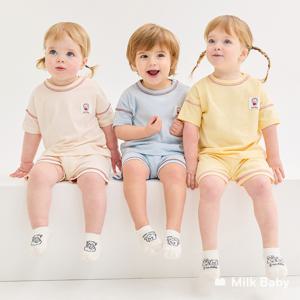 배색스티치유아여름내의_N