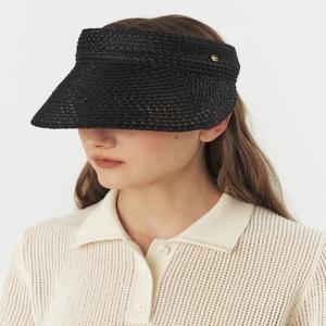 헤지스 액세서리 [[25SS]] HIHE5E210BK 블랙 짜임 썬캡