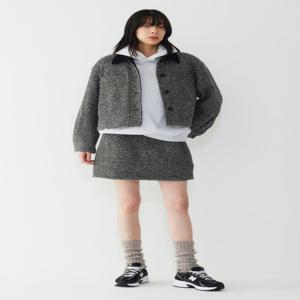 [정가 399,000원]니트 본딩 카라배색 점퍼 9105413205