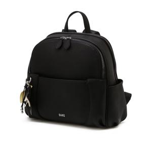 블랙 로고장식 소가죽 백팩 DCBA6E554J