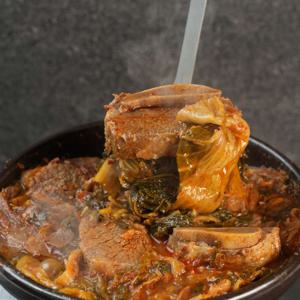 [정마을] 실온보관 가마솥 우거지갈비탕 600g x 10팩, 얼큰 소고기 해장국