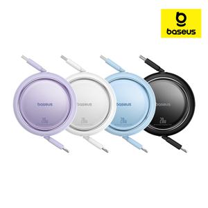 베이스어스 릴 케이블 60W 고속 충전 C타입 핸드폰 프리2풀 미니 케이블 1m
