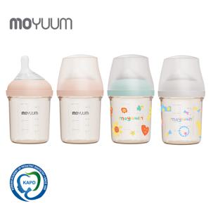 모브아 PPSU 와이드플러스 젖병 160ml 쿼드라팩 - 디자인 선택 (1단계 젖꼭지 포함)